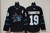 Sharks 19 Joe Thornton Black Adidas Jersey,baseball caps,new era cap wholesale,wholesale hats
